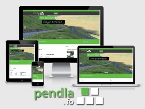 pendla.fo - Responsive design