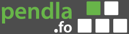 pendla.fo hvítt. Highres, cmyk, .eps